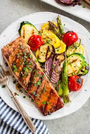 Grilled Salmon Plate